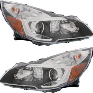 Driver and Passenger Side Headlights, with Bulbs, Halogen, with wiring harness