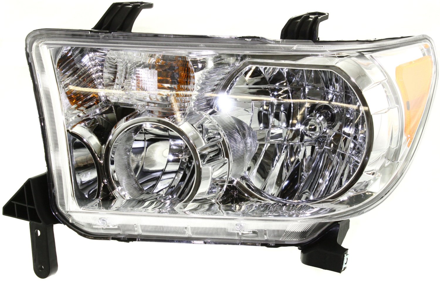 Driver and Passenger Side Headlights, with Bulbs, Halogen, Without leveling system