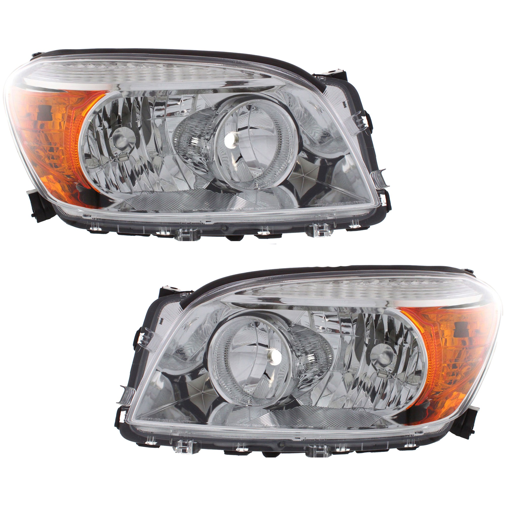 Driver and Passenger Side Headlights, without Bulbs, Halogen, Sport Utility, without Sport Package