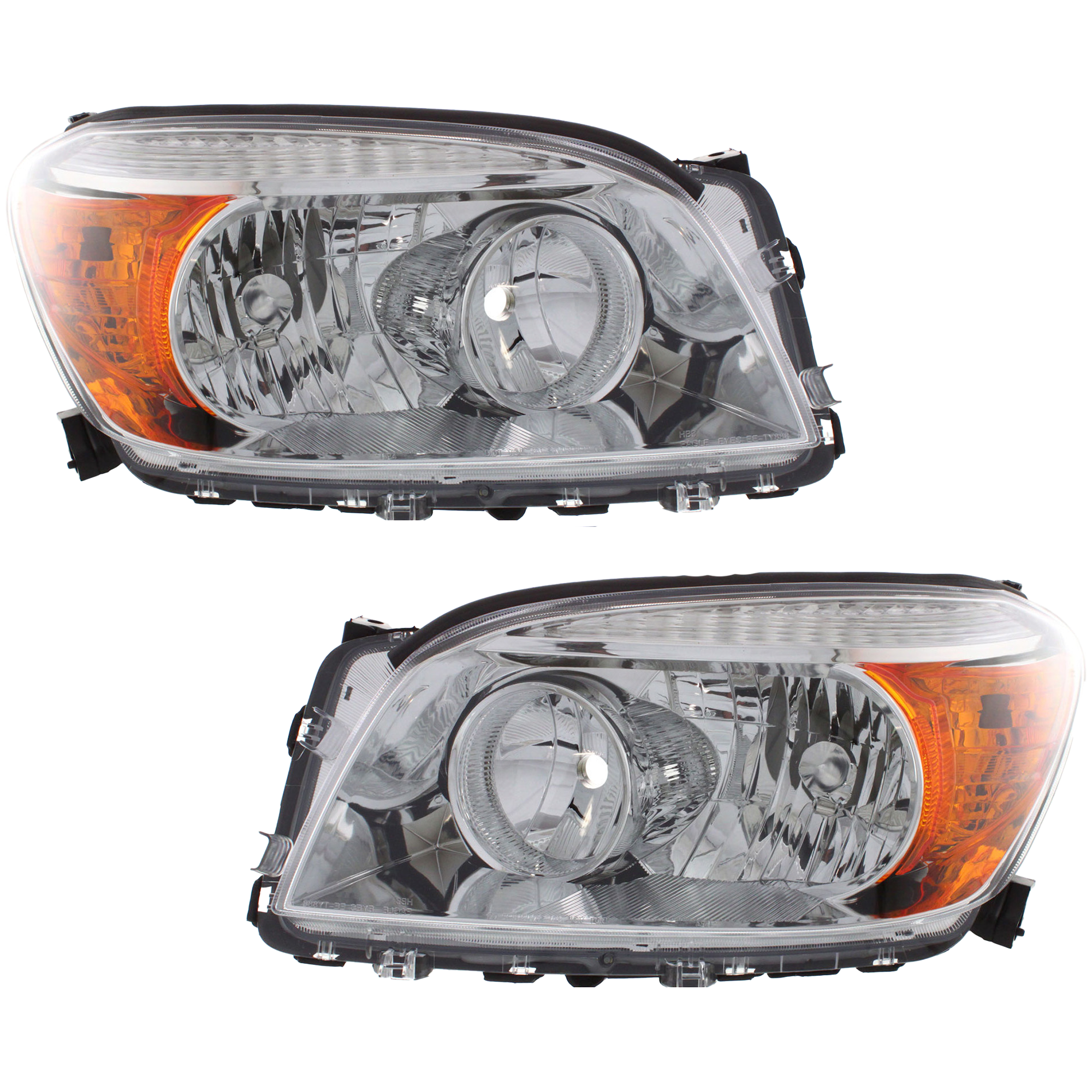 Driver and Passenger Side Headlights, without Bulbs, Halogen, Sport Utility, without Sport Package