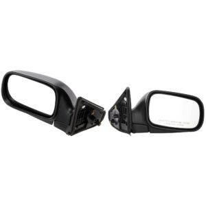 Driver and Passenger Side Mirror, Manual Adjust, Non-Heated, Manual Folding, Paintable, No Signal Light, No Memory, No Puddle Light, No Auto-Dim, No Blind Spot Feature