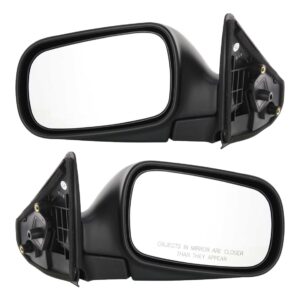 Driver and Passenger Side Mirror, Manual Adjust, Non-Heated, Manual Folding, Paintable, No Signal Light, No Memory, No Puddle Light, No Auto-Dim, No Blind Spot Feature