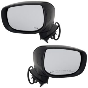 Driver and Passenger Side Mirror, Power Adjust, Heated, Manual Folding, Paintable, No Signal Light, No Memory, No Puddle Light, No Auto-Dim, No Blind Spot Feature