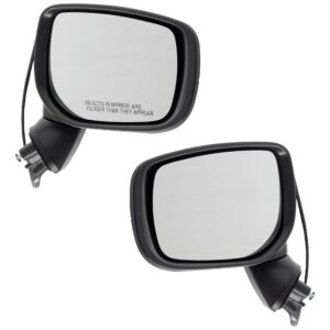 Driver and Passenger Side Mirror, Power Adjust, Heated, Manual Folding, Paintable, No Signal Light, No Memory, No Puddle Light, No Auto-Dim, No Blind Spot Feature
