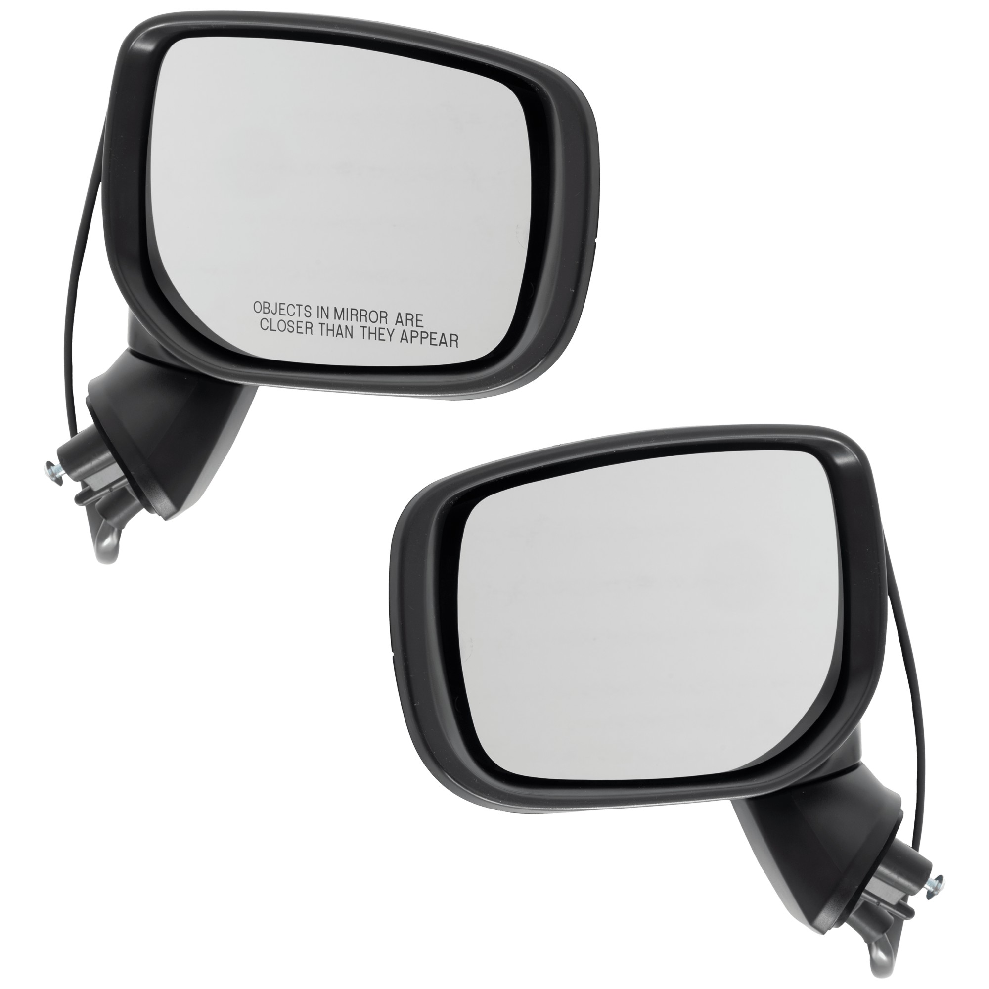 Driver and Passenger Side Mirror, Power Adjust, Heated, Manual Folding, Paintable, No Signal Light, No Memory, No Puddle Light, No Auto-Dim, No Blind Spot Feature