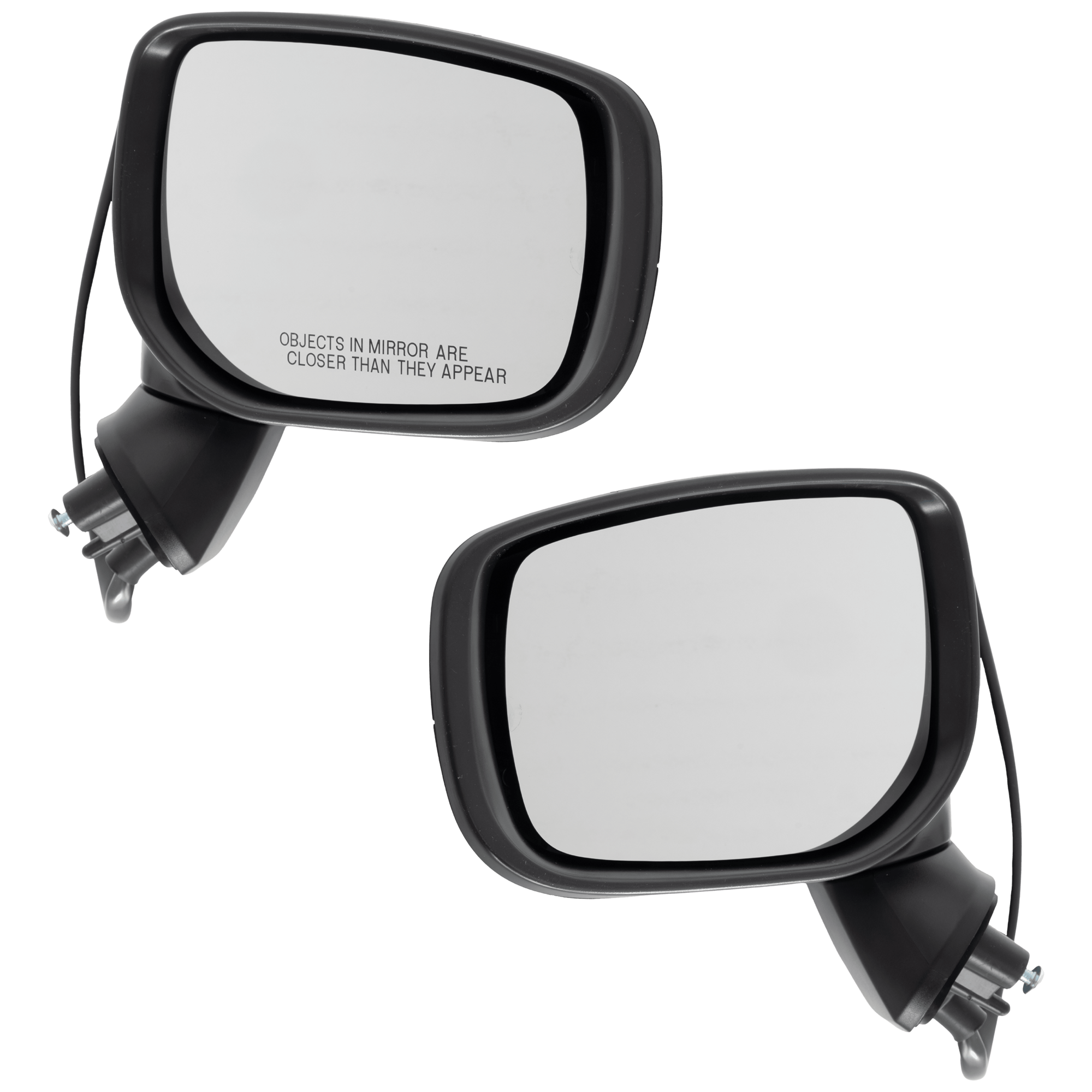 Driver and Passenger Side Mirror, Power Adjust, Heated, Manual Folding, Paintable, No Signal Light, No Memory, No Puddle Light, No Auto-Dim, No Blind Spot Feature
