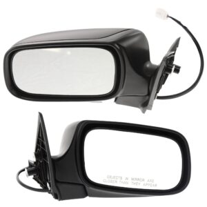Driver and Passenger Side Mirror, Power Adjust, Non-Heated, Manual Folding, Textured Black, No Signal Light, No Memory, No Puddle Light, No Auto-Dim, No Blind Spot Feature