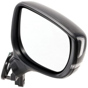 Driver and Passenger Side Mirror, Power Adjust, Non-Heated, Manual Folding, Paintable, In-housing Signal Light, No Memory, No Puddle Light, No Auto-Dim, No Blind Spot Feature