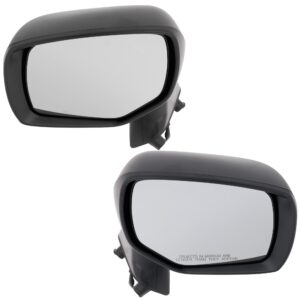 Driver and Passenger Side Mirrors, Power Adjust, Heated, Manual Folding, Textured Black, No Signal Light, No Memory, No Puddle Light, No Auto-Dimming, No Blind Spot Feature