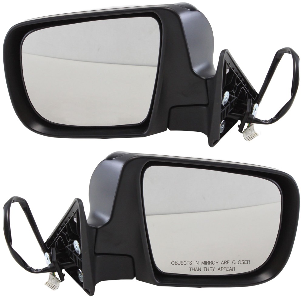 Driver and Passenger Side Mirrors, Power Adjust, Manual Folding, Heated, Paintable, In-housing Signal Light, No Memory, No Puddle Light, No Auto-Dimming, No Blind Spot Feature