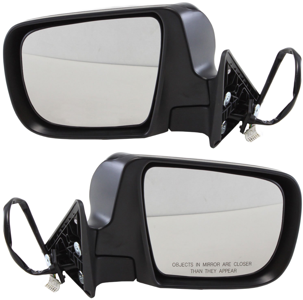 Driver and Passenger Side Mirrors, Power Adjust, Manual Folding, Heated, Paintable, In-housing Signal Light, No Memory, No Puddle Light, No Auto-Dimming, No Blind Spot Feature