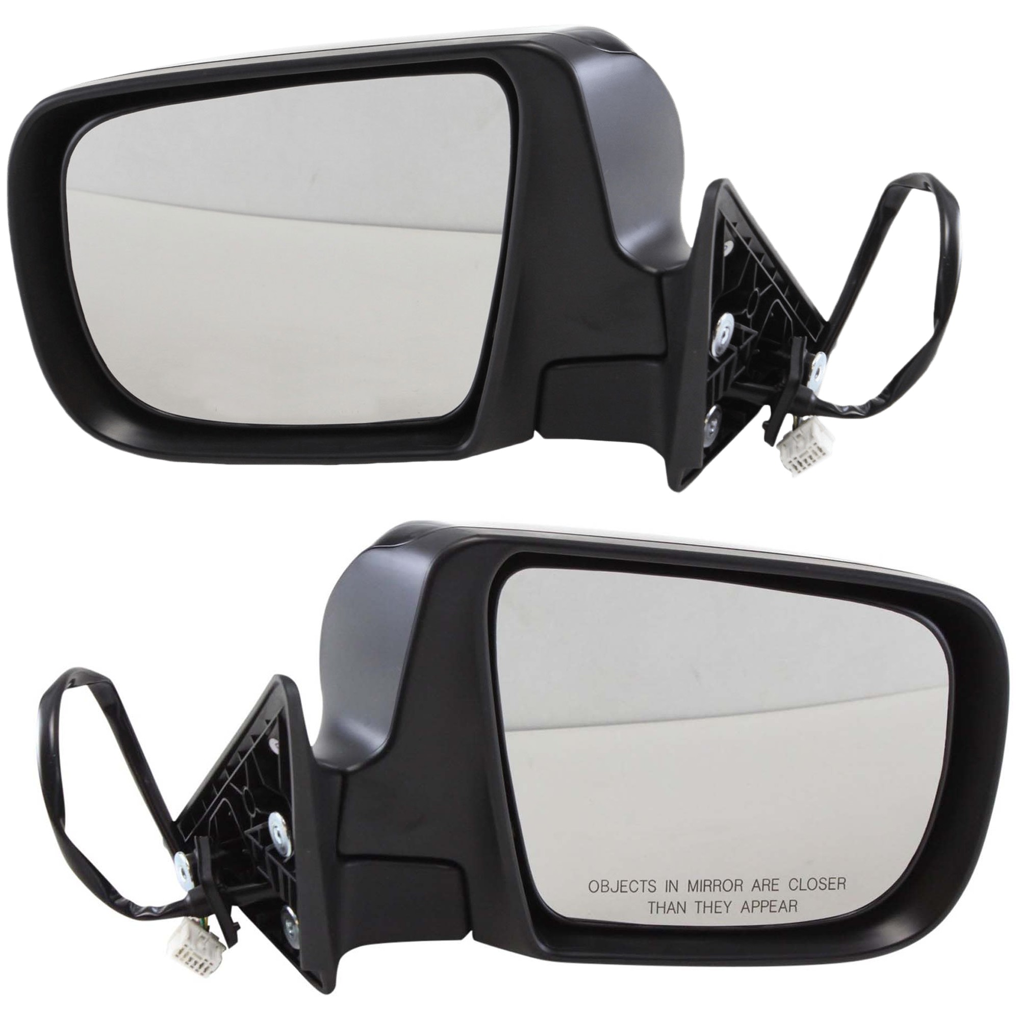Driver and Passenger Side Mirrors, Power Adjust, Manual Folding, Heated, Paintable, In-housing Signal Light, No Memory, No Puddle Light, No Auto-Dimming, No Blind Spot Feature