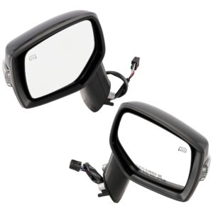 Driver and Passenger Side Mirrors, Power Adjust, Manual Folding, Heated, Paintable, In-housing Signal Light, No Memory, No Puddle Light, No Auto-Dimming, No Blind Spot Feature