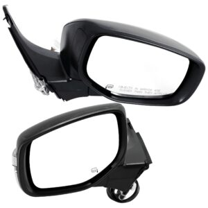 Driver and Passenger Side Mirrors, Power Adjust, Manual Folding, Heated, Paintable, In-housing Signal Light, No Memory, No Puddle Light, No Auto-Dimming, No Blind Spot Feature