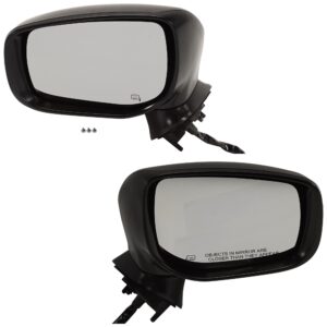 Driver and Passenger Side Mirrors, Power Adjust, Manual Folding, Heated, Paintable, In-housing Signal Light, No Memory, No Puddle Light, No Auto-Dimming, No Blind Spot Feature