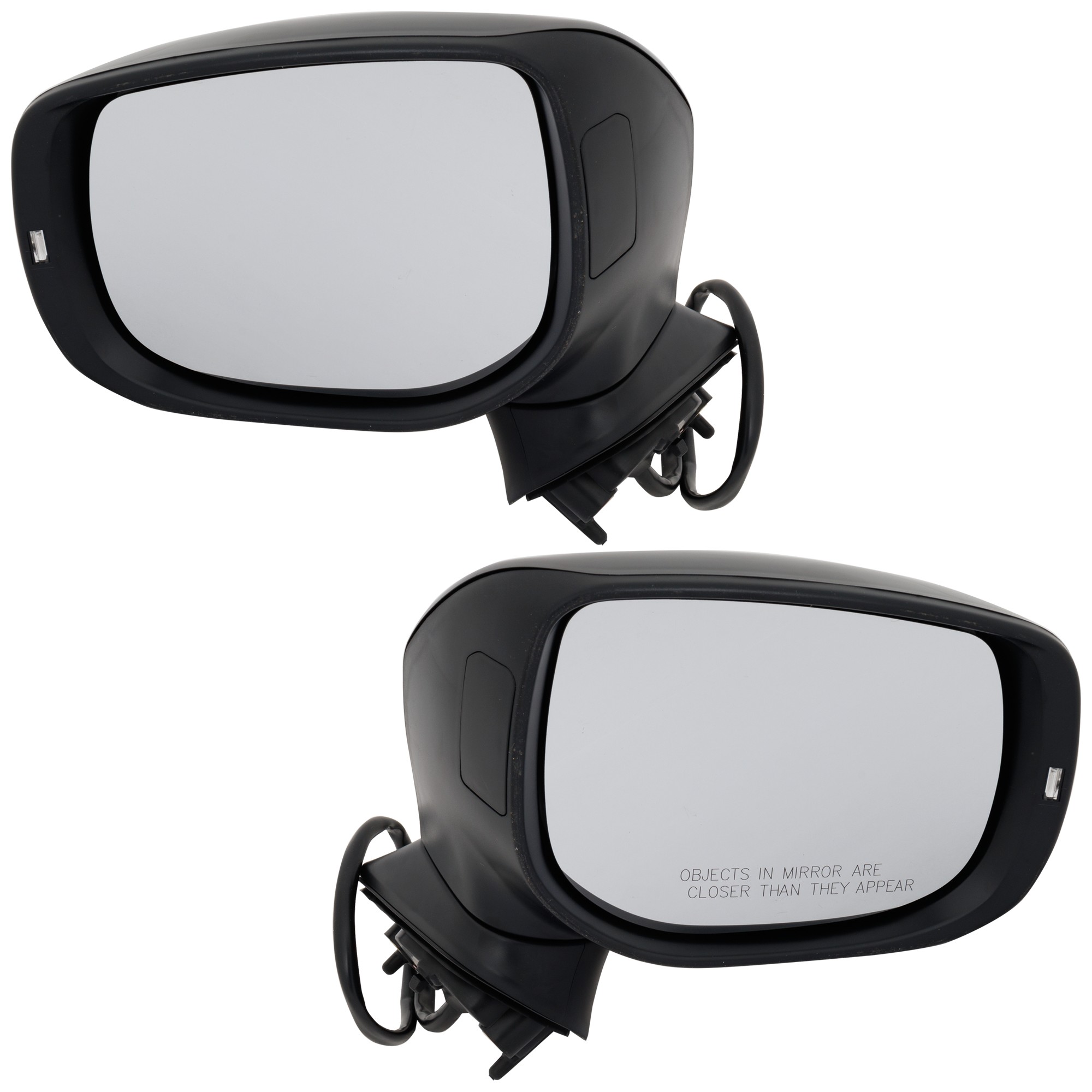 Driver and Passenger Side Mirrors, Power Adjust, Manual Folding, Heated, Paintable, In-housing Signal Light, No Memory, No Puddle Light, No Auto-Dimming, With Blind Spot Light...