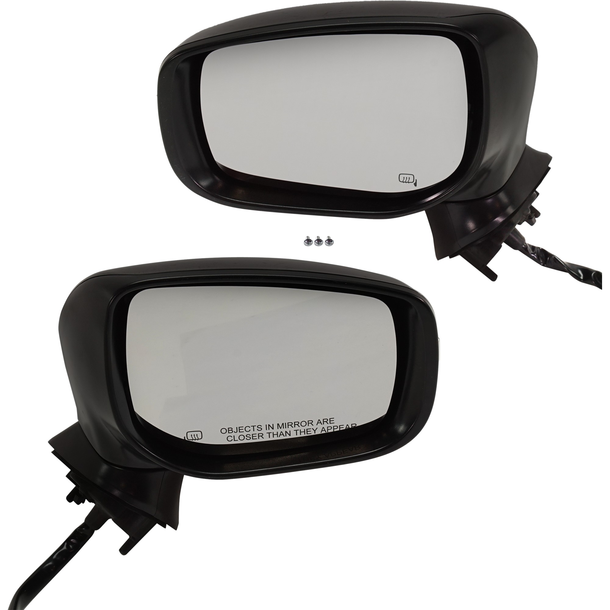 Driver and Passenger Side Mirrors, Power Adjust, Manual Folding, Heated, Paintable, In-housing Signal Light, No Memory, No Puddle Light, No Auto-Dimming, No Blind Spot Feature