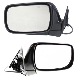 Driver and Passenger Side Mirrors, Power Adjust, Manual Folding, Heated, Textured Black, No Signal Light, No Memory, No Puddle Light, No Auto-Dimming, No Blind Spot Feature