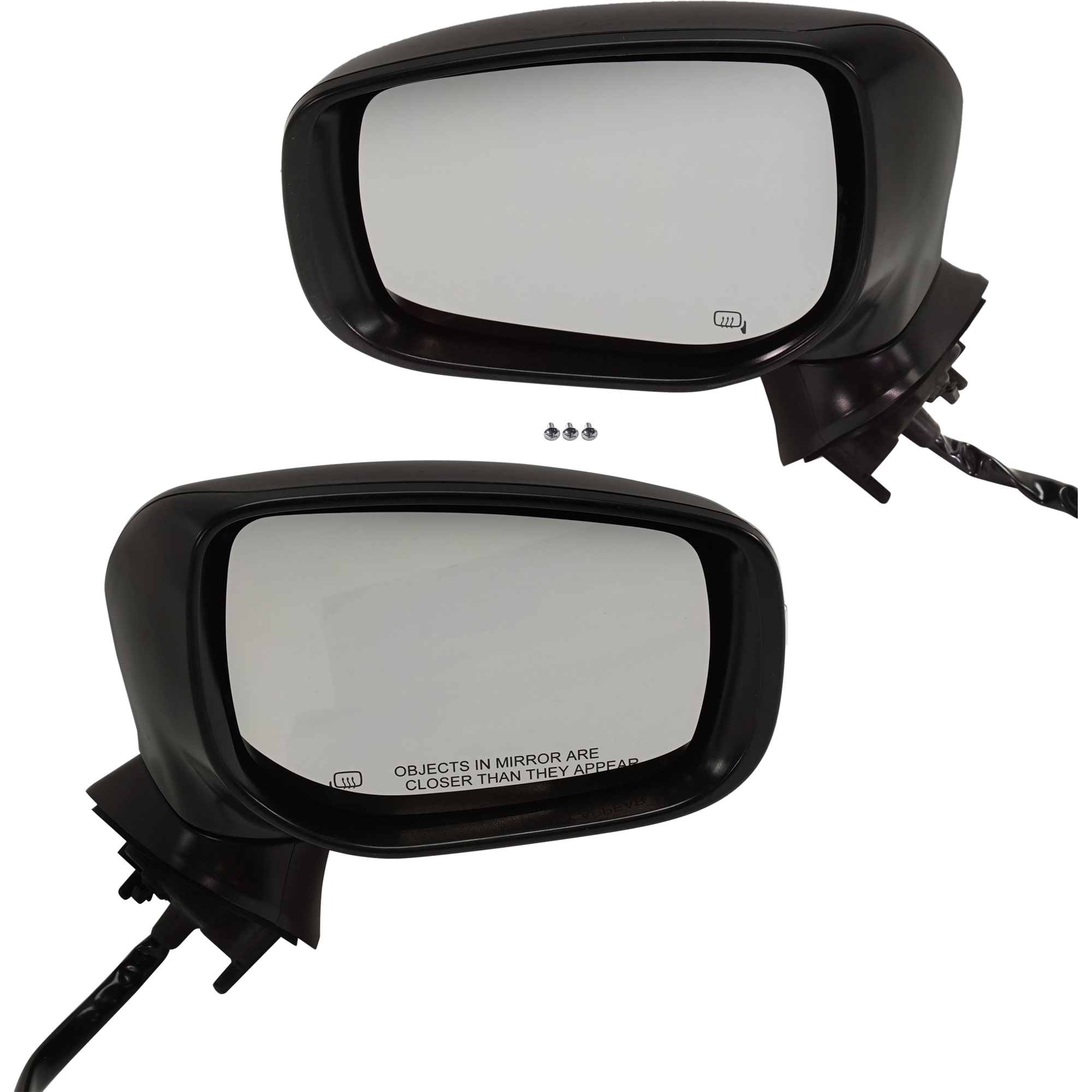 Driver and Passenger Side Mirrors, Power Adjust, Manual Folding, Heated, Paintable, In-housing Signal Light, No Memory, No Puddle Light, No Auto-Dimming, No Blind Spot Feature