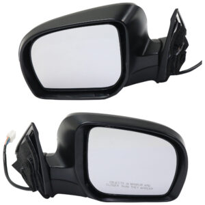 Driver and Passenger Side Mirrors, Power Adjust, Manual Folding, Heated, Paintable, In-housing Signal Light, No Memory, No Puddle Light, No Auto-Dimming, No Blind Spot Feature