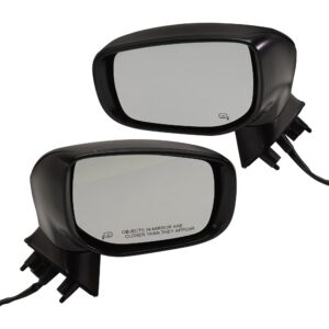 Driver and Passenger Side Mirrors, Power Adjust, Manual Folding, Heated, Textured Black, No Signal Light, No Memory, No Puddle Light, No Auto-Dimming, No Blind Spot Feature