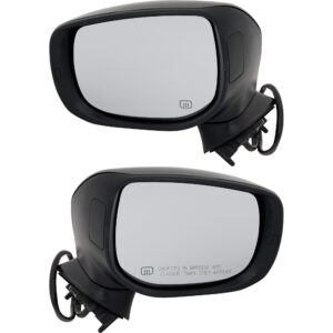 Driver and Passenger Side Mirrors, Power Adjust, Manual Folding, Heated, Paintable, In-housing Signal Light, No Memory, No Puddle Light, No Auto-Dimming, No Blind Spot Feature