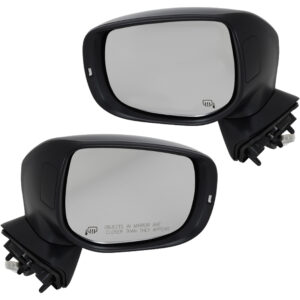 Driver and Passenger Side Mirrors, Power Adjust, Manual Folding, Heated, Paintable, In-housing Signal Light, No Memory, No Puddle Light, No Auto-Dimming, No Blind Spot Feature