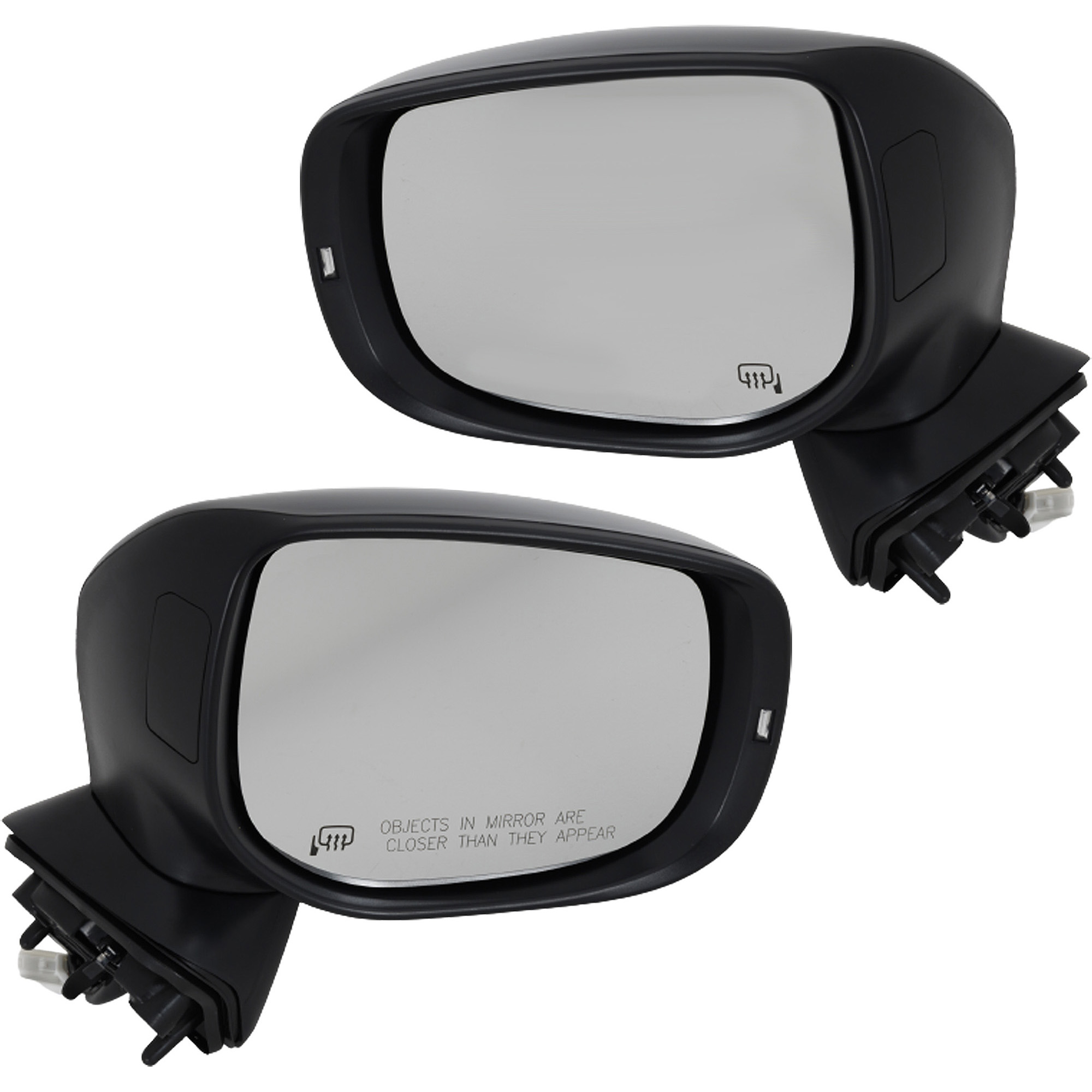 Driver and Passenger Side Mirrors, Power Adjust, Manual Folding, Heated, Paintable, In-housing Signal Light, No Memory, No Puddle Light, No Auto-Dimming, No Blind Spot Feature