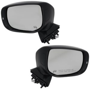 Driver and Passenger Side Mirrors, Power Adjust, Manual Folding, Heated, Paintable, In-housing Signal Light, No Memory, No Puddle Light, No Auto-Dimming, No Blind Spot Feature