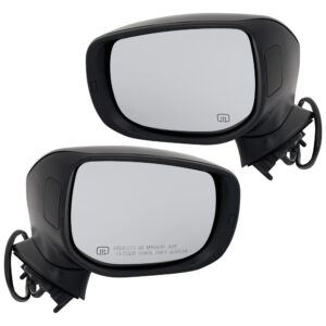 Driver and Passenger Side Mirrors, Power Adjust, Manual Folding, Heated, Paintable, In-housing Signal Light, No Memory, No Puddle Light, No Auto-Dimming, No Blind Spot Feature