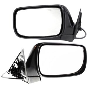 Driver and Passenger Side Mirrors, Power Adjust, Manual Folding, Heated, Textured Black, No Signal Light, No Memory, No Puddle Light, No Auto-Dimming, No Blind Spot Feature