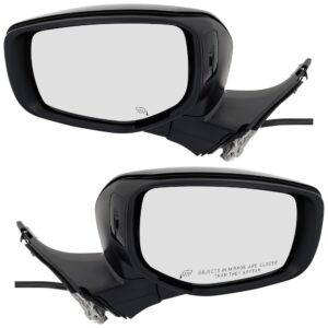 Driver and Passenger Side Mirrors, Power Adjust, Manual Folding, Heated, Paintable, In-Housing Signal Light, No Memory, No Puddle Light, No Auto-Dimming, No Blind Spot Feature
