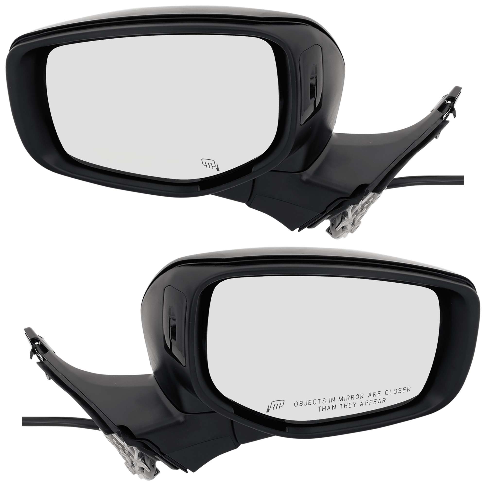 Driver and Passenger Side Mirrors, Power Adjust, Manual Folding, Heated, Paintable, In-Housing Signal Light, No Memory, No Puddle Light, No Auto-Dimming, No Blind Spot Feature