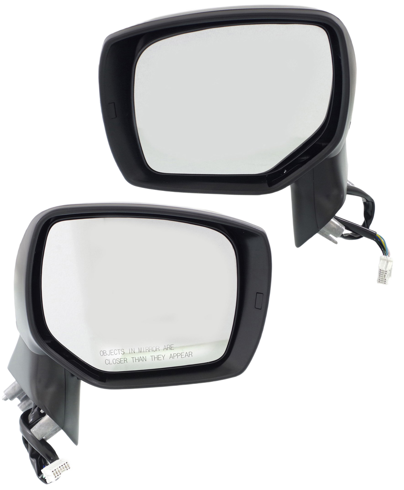 Driver and Passenger Side Mirrors, Power Adjust, Manual Folding, Heated, Paintable, In-housing Signal Light, No Memory, No Puddle Light, No Auto-Dimming, No Blind Spot Feature
