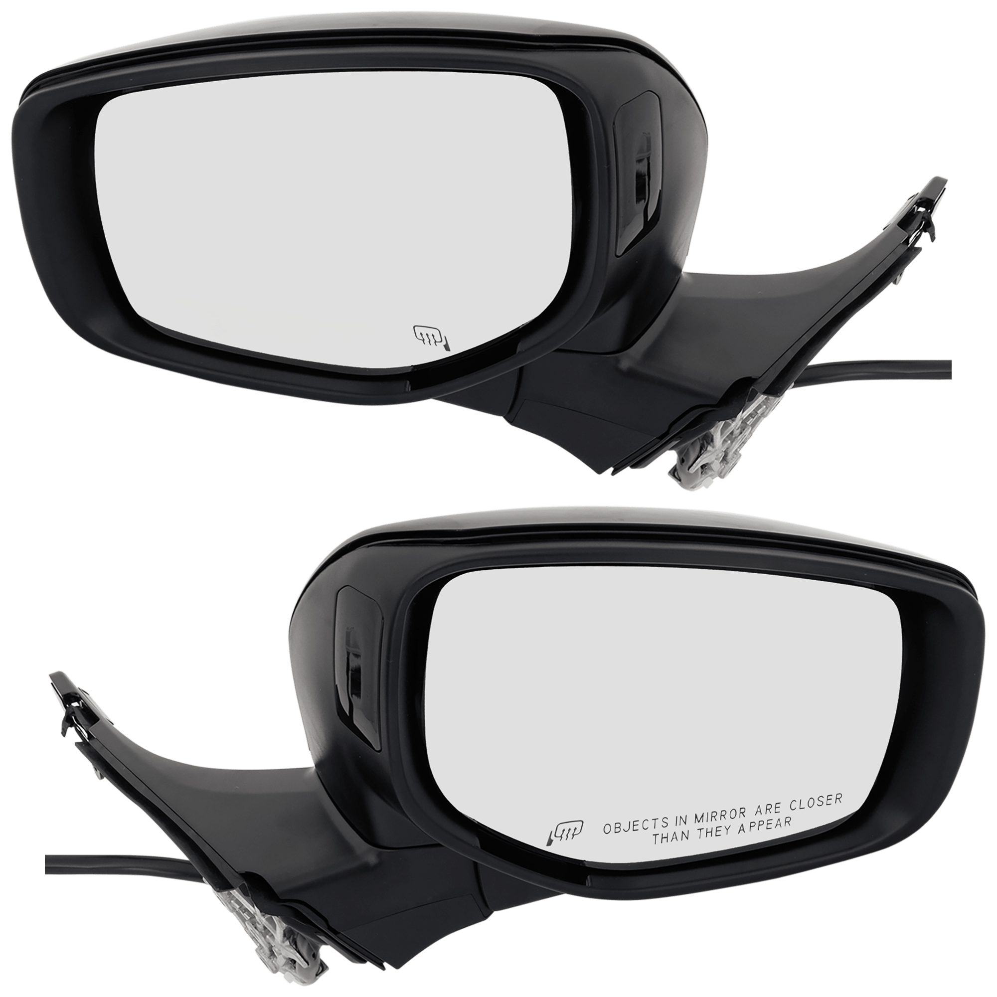 Driver and Passenger Side Mirrors, Power Adjust, Manual Folding, Heated, Paintable, In-Housing Signal Light, No Memory, No Puddle Light, No Auto-Dimming, No Blind Spot Feature
