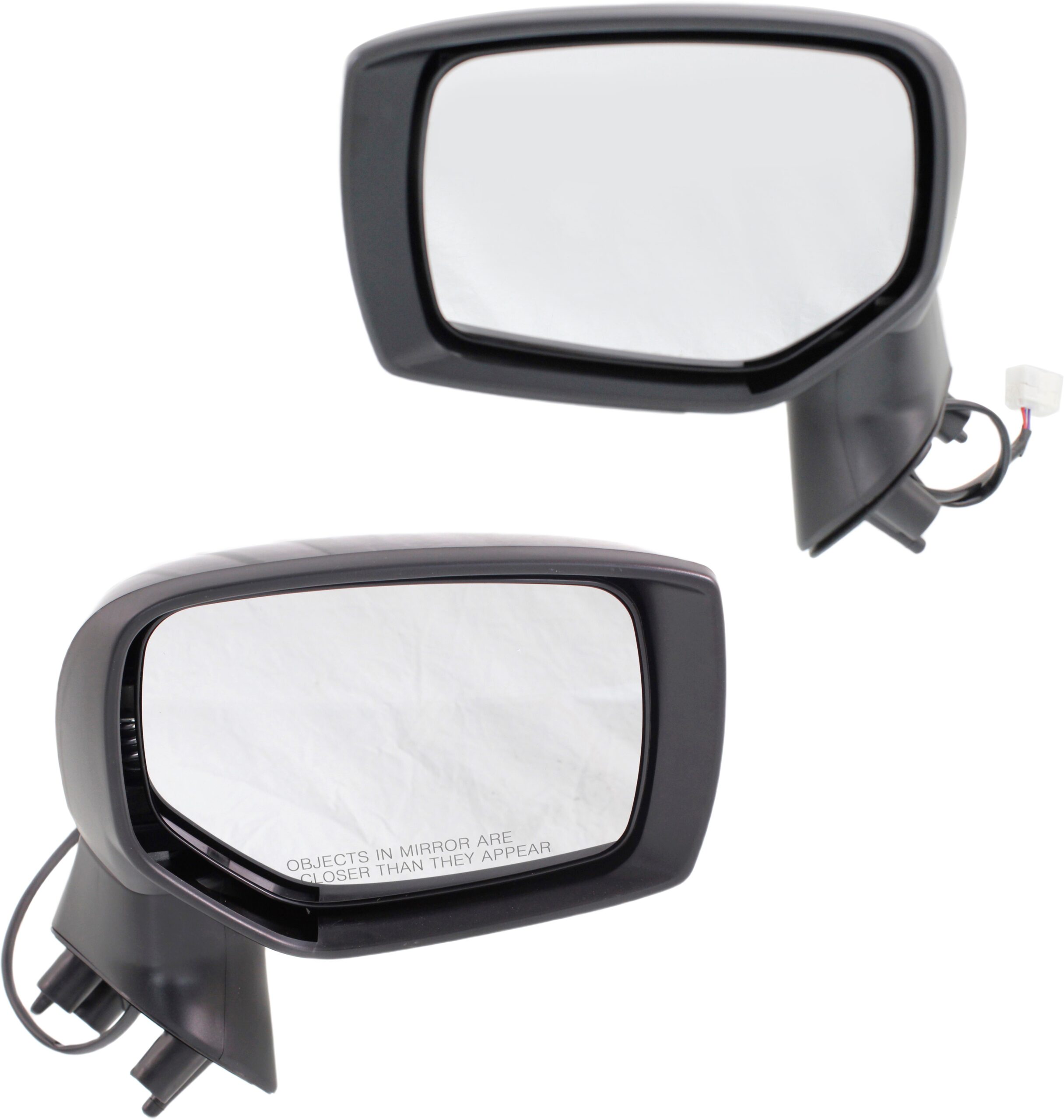Driver and Passenger Side Mirrors, Power Adjust, Manual Folding, Non-Heated, Paintable, No Signal Light, No Memory, No Puddle Light, No Auto-Dimming, No Blind Spot Feature