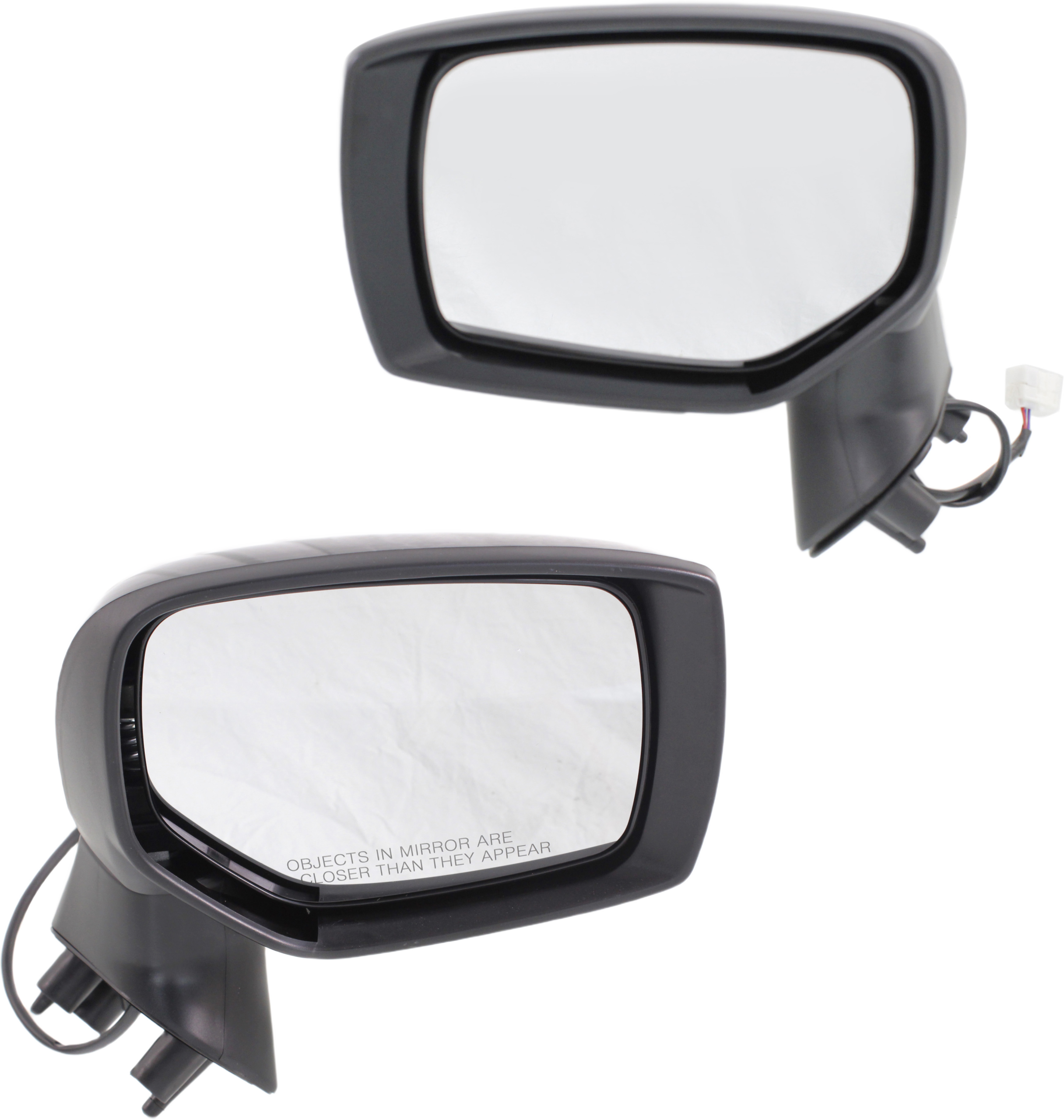 Driver and Passenger Side Mirrors, Power Adjust, Manual Folding, Non-Heated, Paintable, No Signal Light, No Memory, No Puddle Light, No Auto-Dimming, No Blind Spot Feature