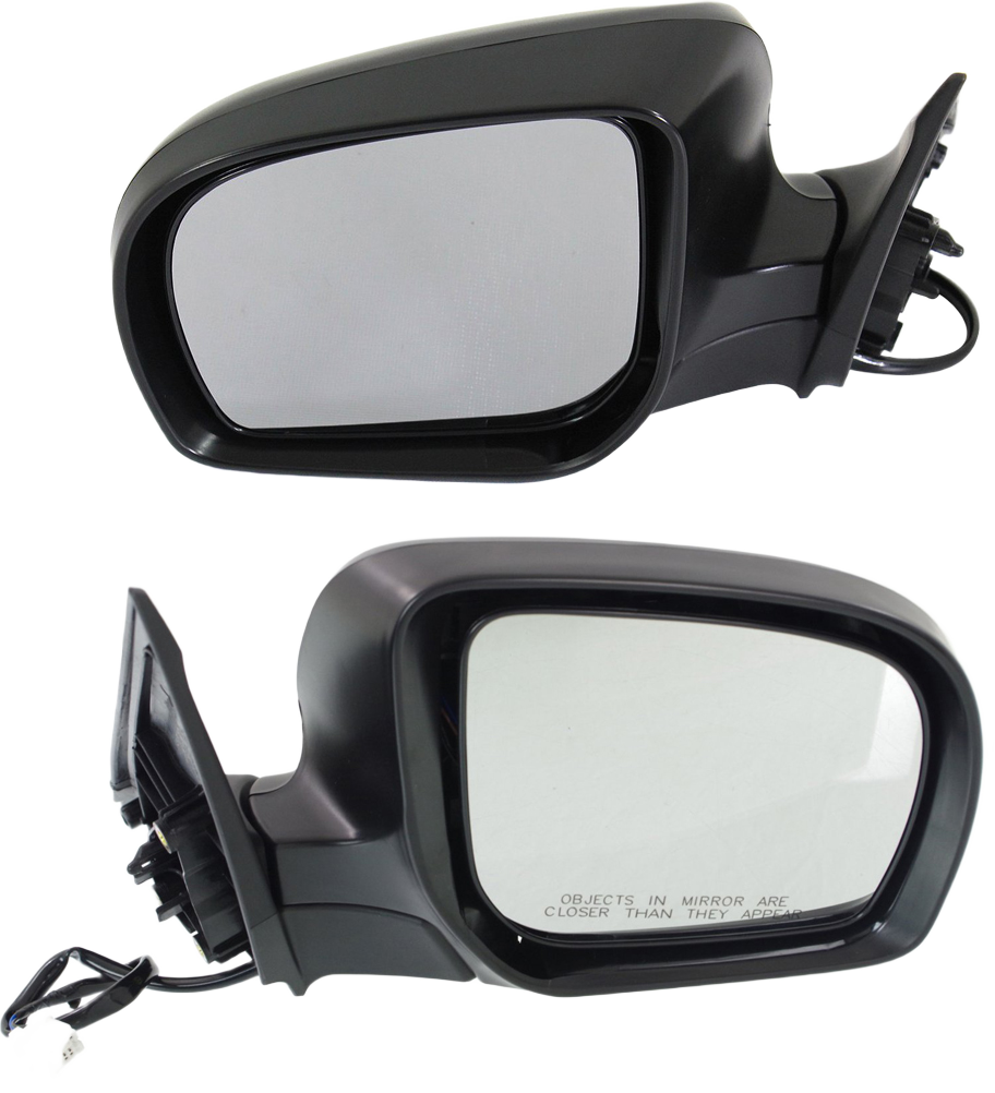 Driver and Passenger Side Mirrors, Power Adjust, Manual Folding, Non-Heated, Paintable, No Signal Light, No Memory, No Puddle Light, No Auto-Dimming, No Blind Spot Feature