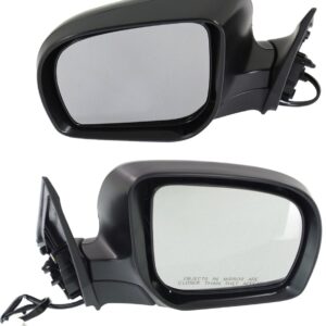Driver and Passenger Side Mirrors, Power Adjust, Manual Folding, Non-Heated, Paintable, No Signal Light, No Memory, No Puddle Light, No Auto-Dimming, No Blind Spot Feature