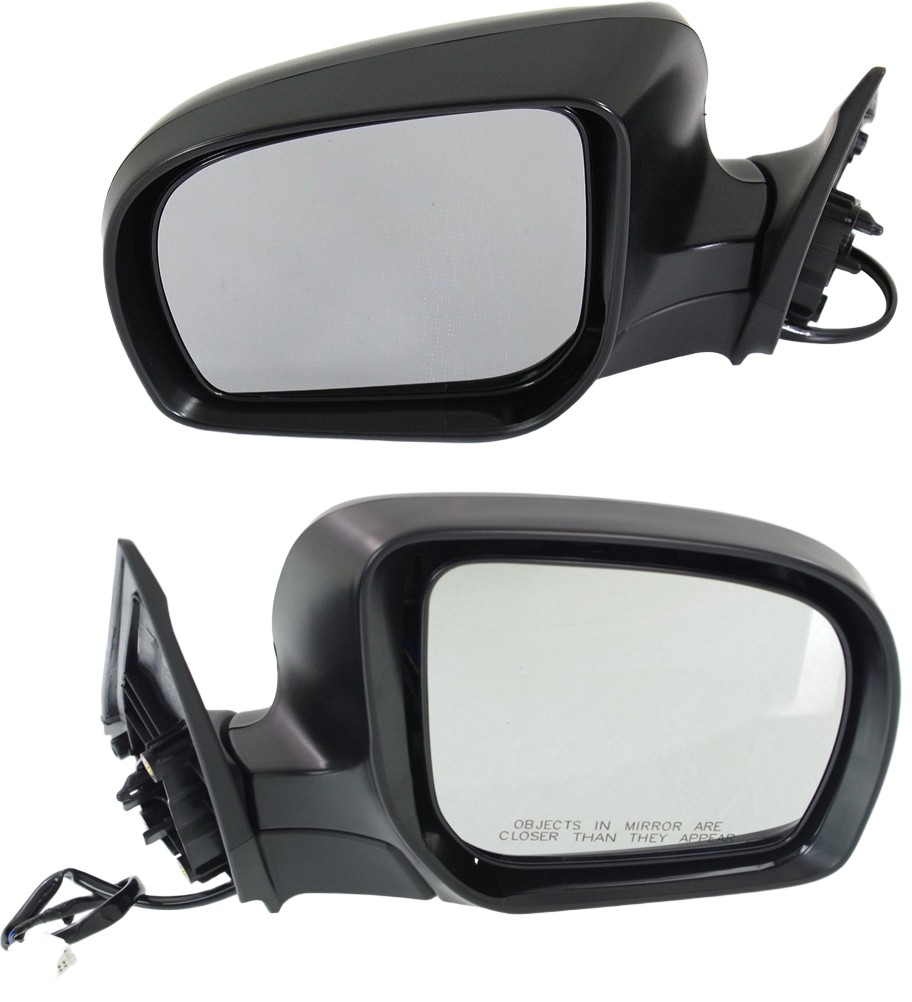 Driver and Passenger Side Mirrors, Power Adjust, Manual Folding, Non-Heated, Paintable, No Signal Light, No Memory, No Puddle Light, No Auto-Dimming, No Blind Spot Feature