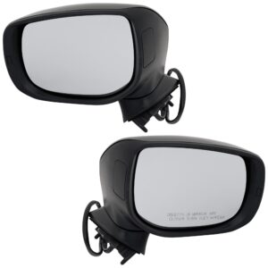 Driver and Passenger Side Mirrors, Power Adjust, Manual Folding, Non-Heated, Textured Black, No Signal Light, No Memory, No Puddle Light, No Auto-Dimming, No Blind Spot Feature