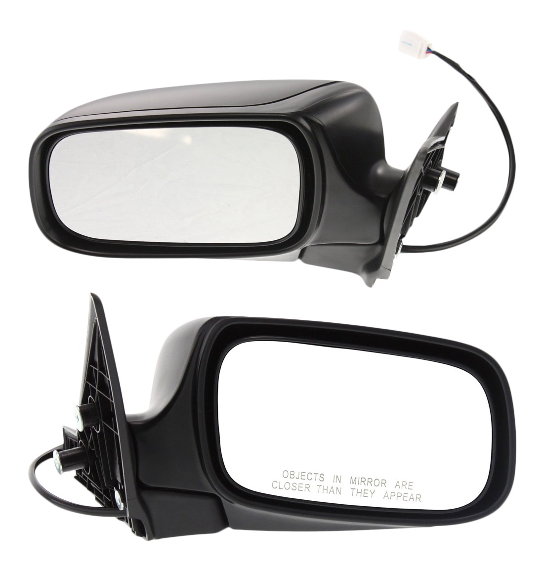 Driver and Passenger Side Mirrors, Power Adjust, Manual Folding, Non-Heated, Textured Black, No Signal Light, No Memory, No Puddle Light, No Auto-Dimming, No Blind Spot Feature