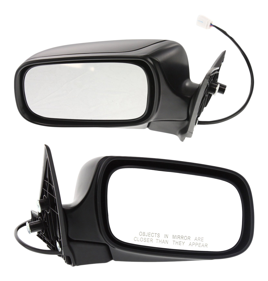 Driver and Passenger Side Mirrors, Power Adjust, Manual Folding, Non-Heated, Textured Black, No Signal Light, No Memory, No Puddle Light, No Auto-Dimming, No Blind Spot Feature