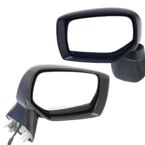Driver and Passenger Side Mirrors, Power Adjust, Manual Folding, Non-Heated, Textured Black, No Signal Light, No Memory, No Puddle Light, No Auto-Dimming, No Blind Spot Feature