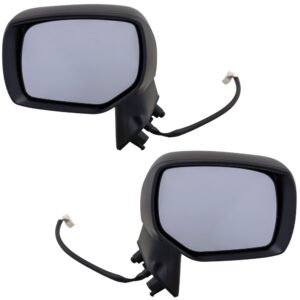 Driver and Passenger Side Mirrors, Power Adjust, Manual Folding, Non-Heated, Paintable, No Signal Light, Memory, Puddle Light, Auto-Dimming, and Blind Spot Feature, Production...