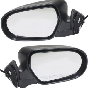Driver and Passenger Side Mirrors, Power Adjust, Manual Folding, Non-Heated, Paintable, No Signal Light, No Memory, No Puddle Light, No Auto-Dimming, No Blind Spot Feature