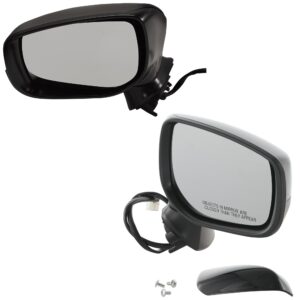 Driver and Passenger Side Mirrors, Power Adjust, Manual Folding, Non-Heated, Paintable, No Signal Light, No Memory, No Puddle Light, No Auto-Dimming, No Blind Spot Feature