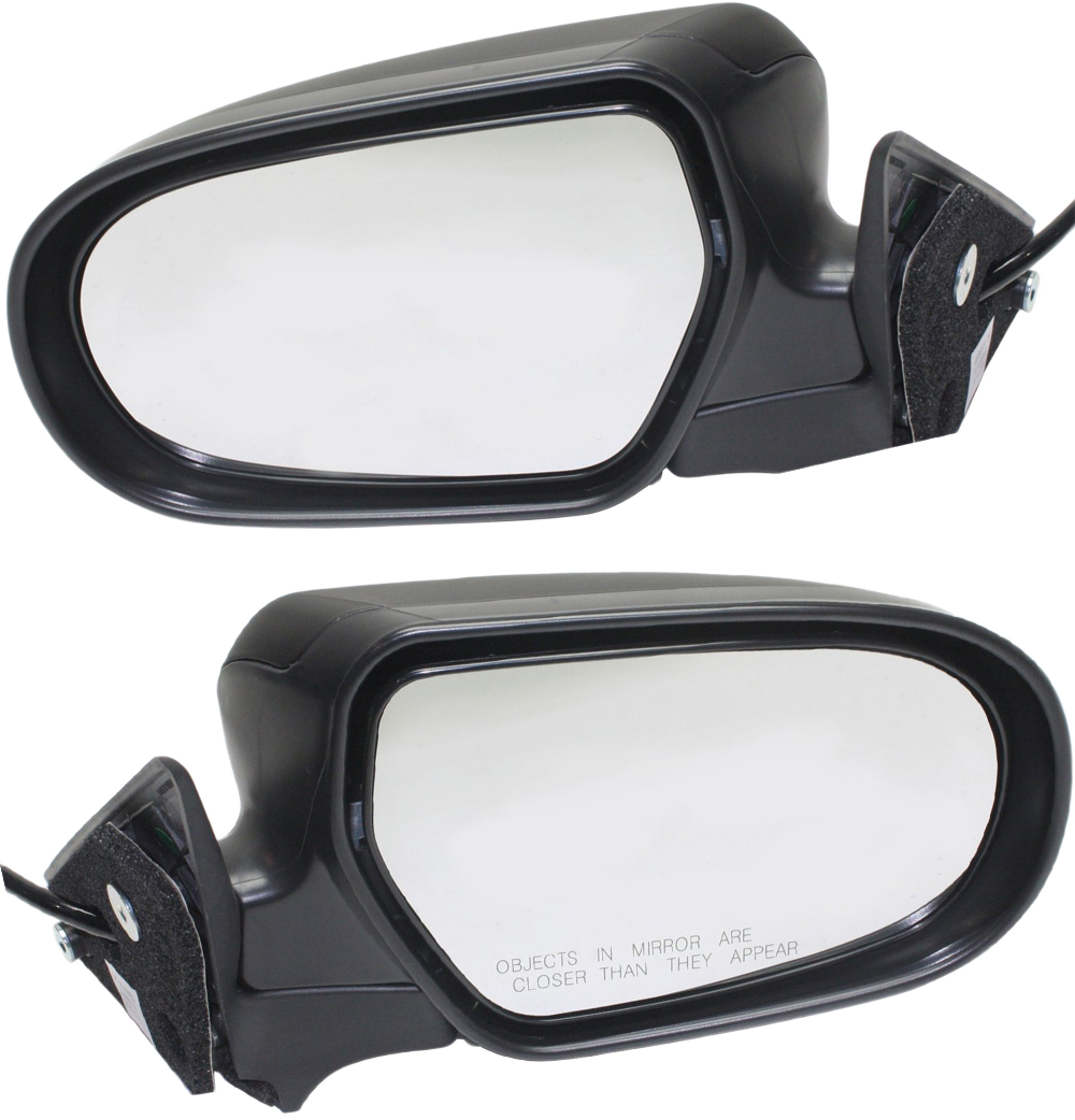 Driver and Passenger Side Mirrors, Power Adjust, Manual Folding, Non-Heated, Paintable, No Signal Light, No Memory, No Puddle Light, No Auto-Dimming, No Blind Spot Feature
