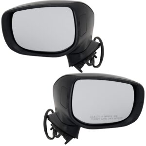 Driver and Passenger Side Mirrors, Power Adjust, Manual Folding, Non-Heated, Paintable, No Signal Light, No Memory, No Puddle Light, No Auto-Dimming, No Blind Spot Feature