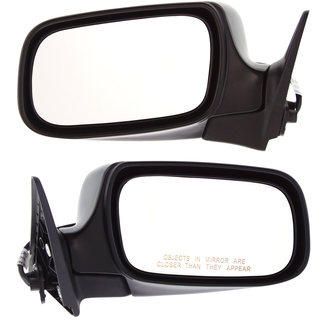 Driver and Passenger Side Mirrors, Power Adjust, Manual Folding, Non-Heated, Paintable, No Signal Light, No Memory, No Puddle Light, No Auto-Dimming, No Blind Spot Feature